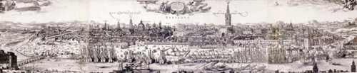 Панорама Севильи в 1617 году